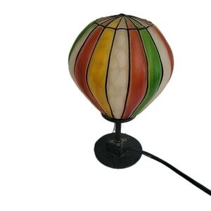 Multicolor Stained Glass Balloon Table Lamp